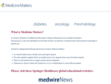 Tablet Screenshot of medicinematters.com
